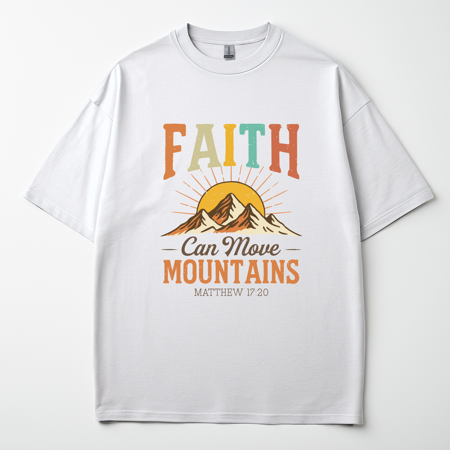 Faith Can Move Mountains Tee -Matthew 17:20