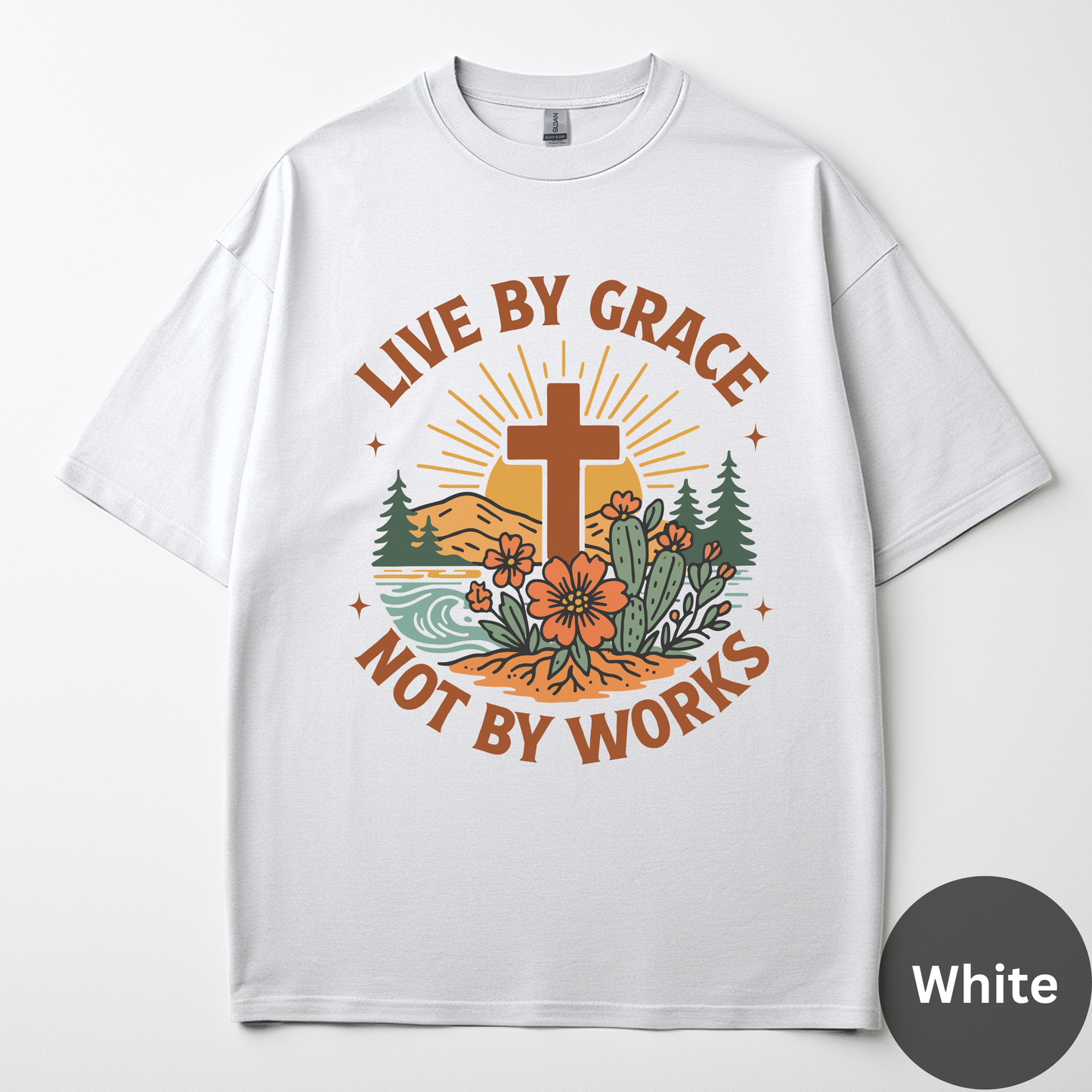 Live By Grace Not By Works Tee