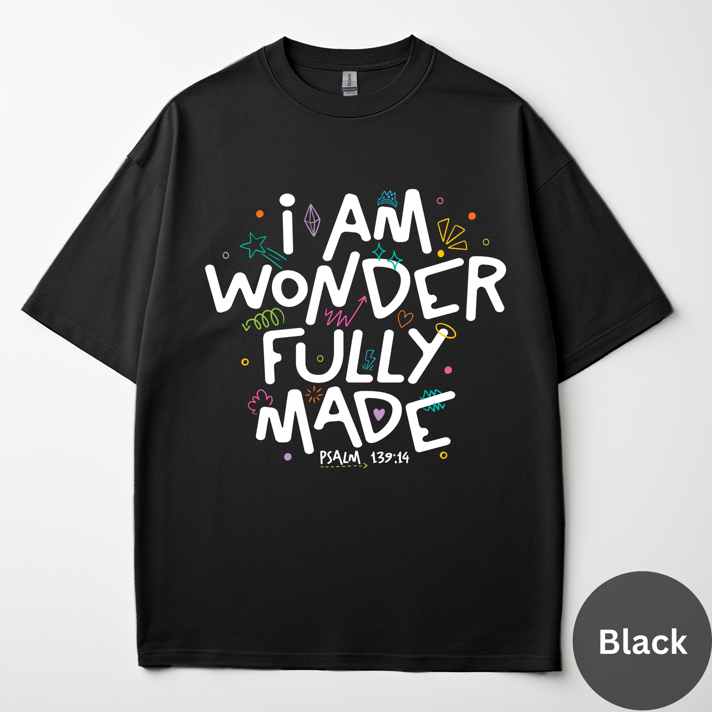 I Am Wonderfully Made Tee -Psalm 139:14