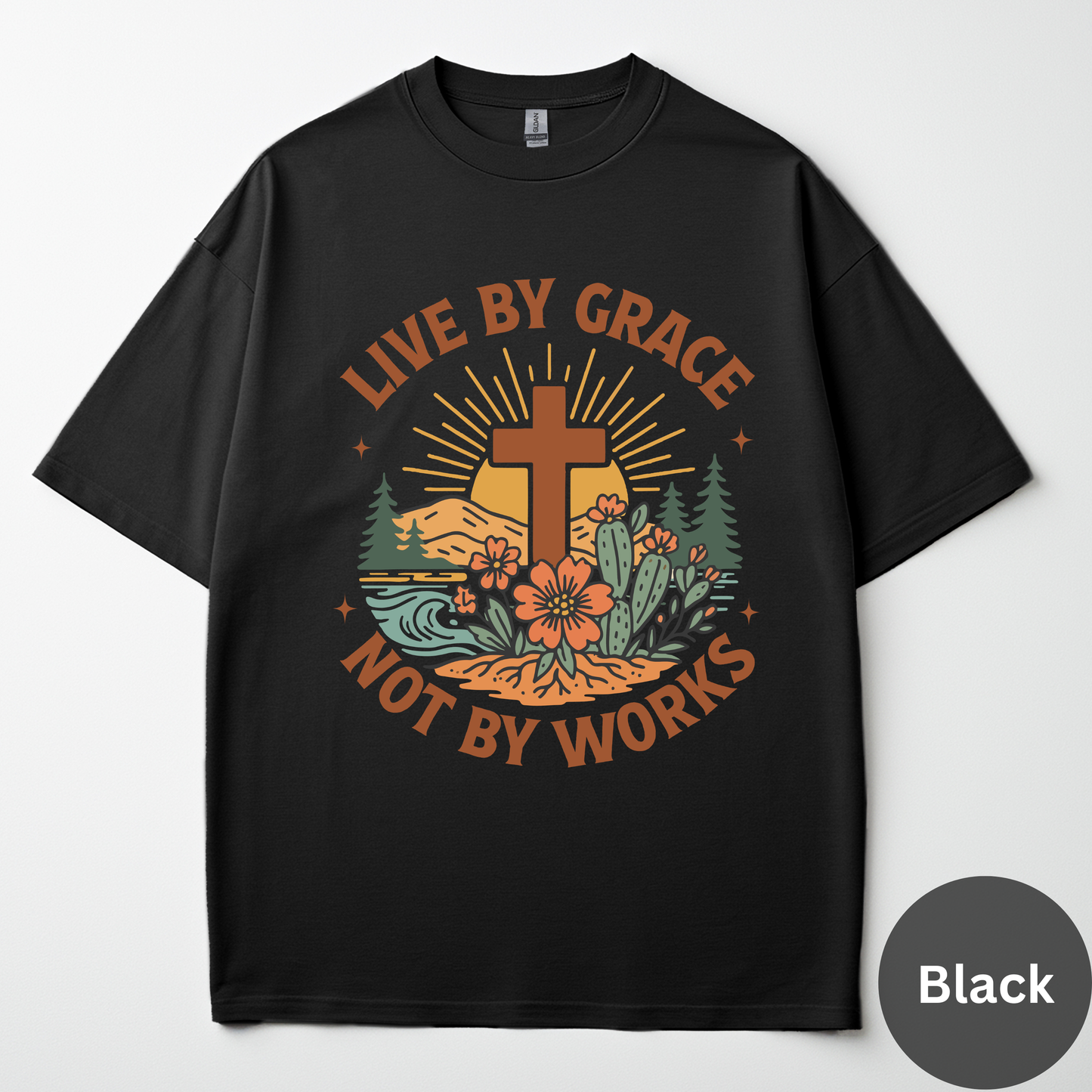 Live By Grace Not By Works Tee