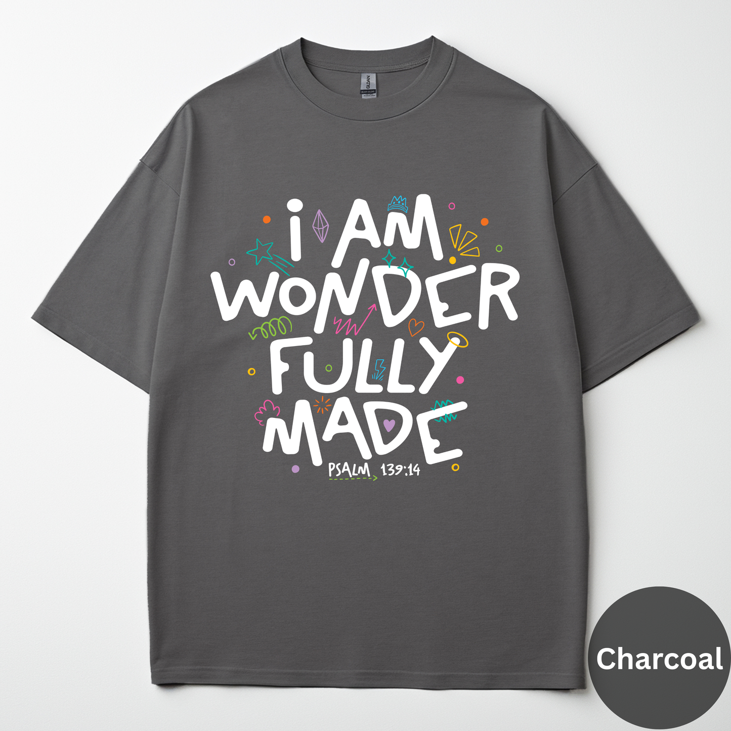 I Am Wonderfully Made Tee -Psalm 139:14