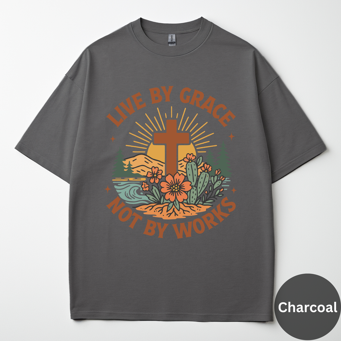 Live By Grace Not By Works Tee