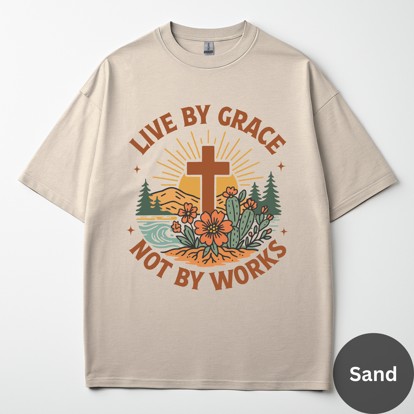 Live By Grace Not By Works Tee