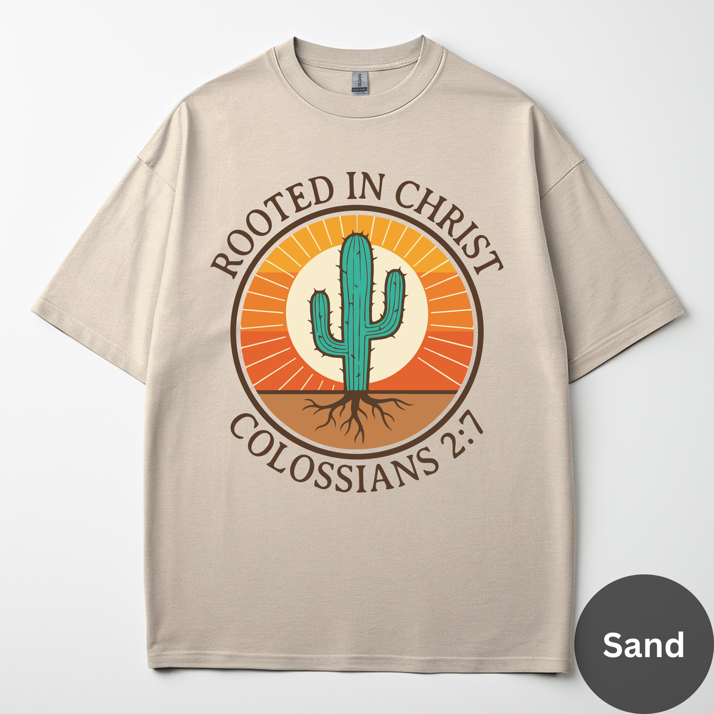 Rooted In Christ Tee -Colossians 2:7