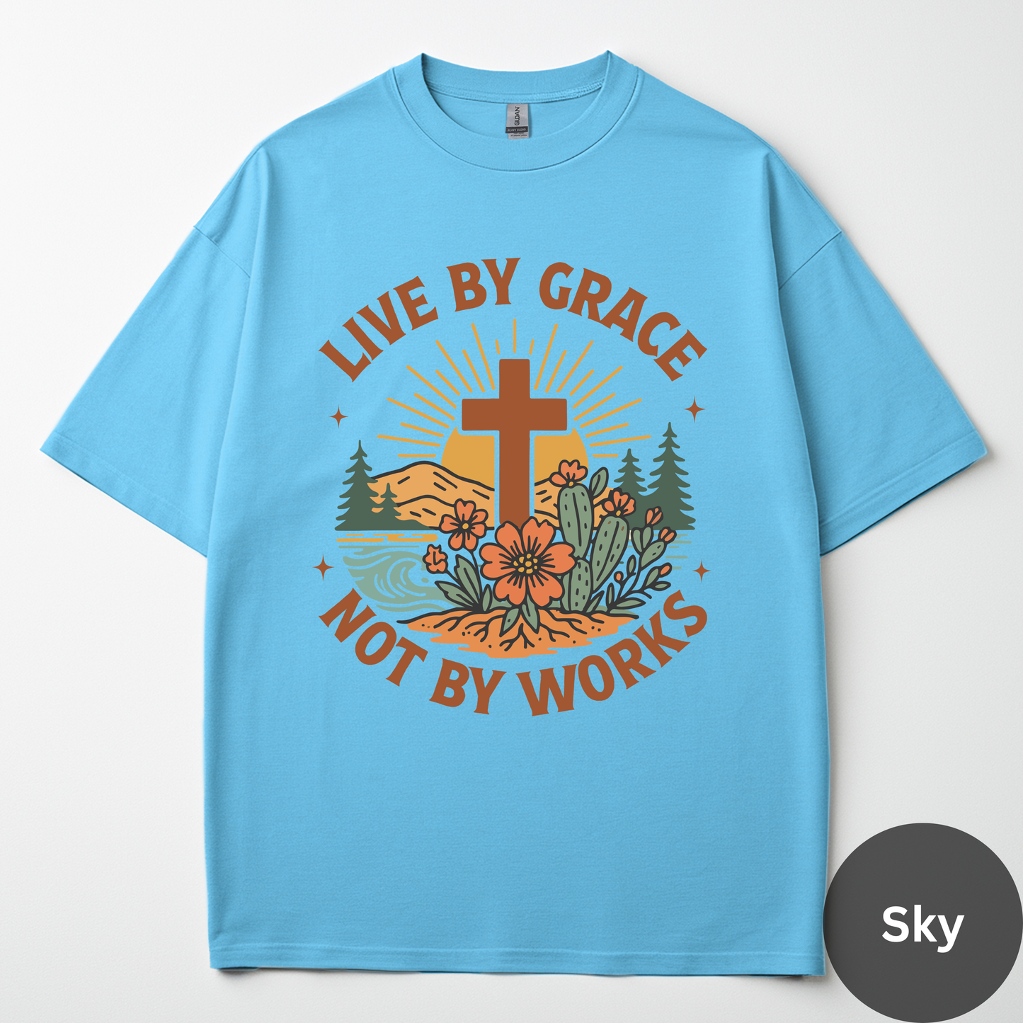 Live By Grace Not By Works Tee