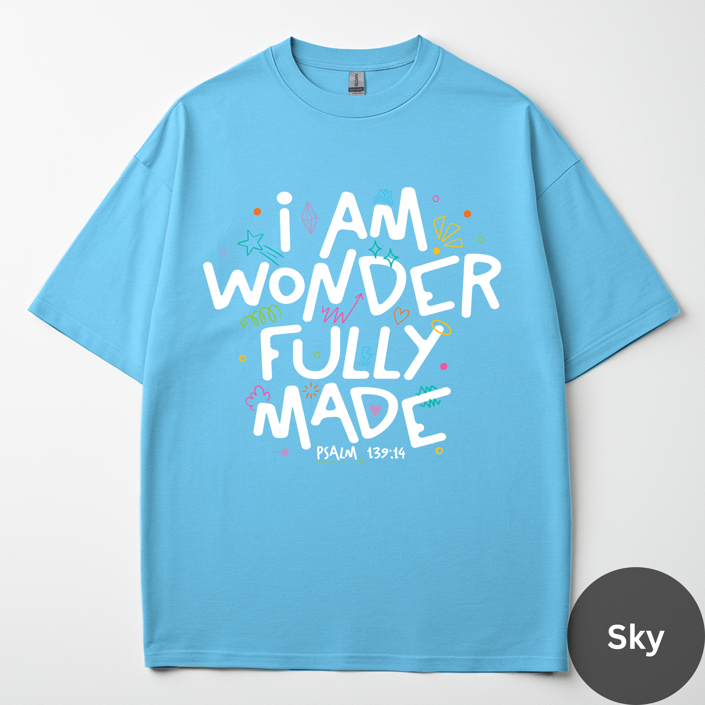 I Am Wonderfully Made Tee -Psalm 139:14