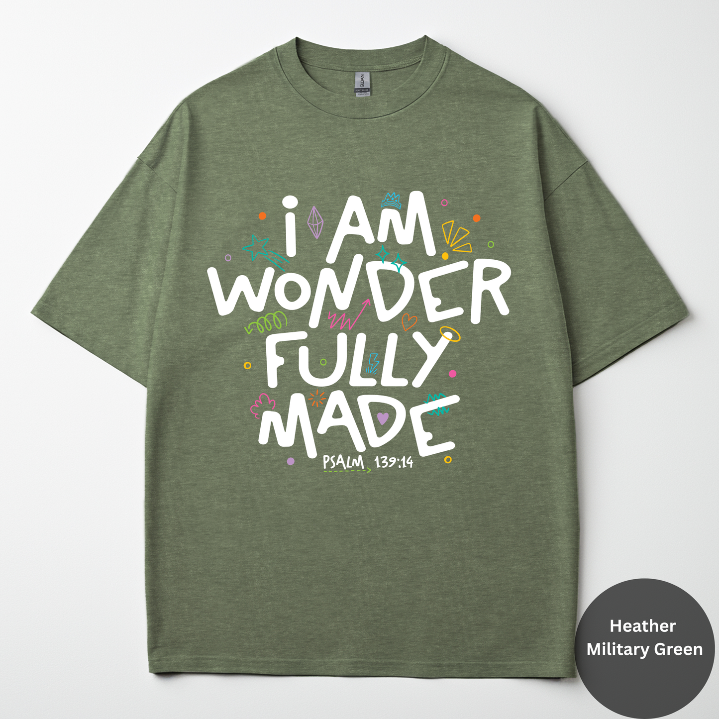 I Am Wonderfully Made Tee -Psalm 139:14