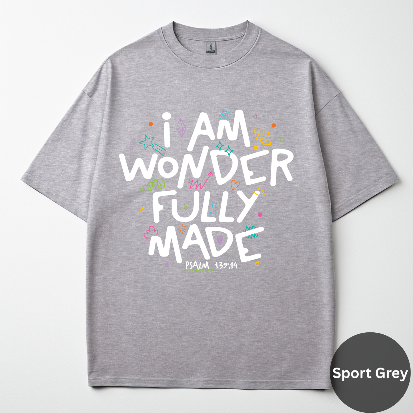 I Am Wonderfully Made Tee -Psalm 139:14
